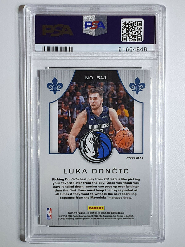 2019 Chronicles Luka Doncic #541 Crusade RED Prizm - PSA 10 (POP 12)