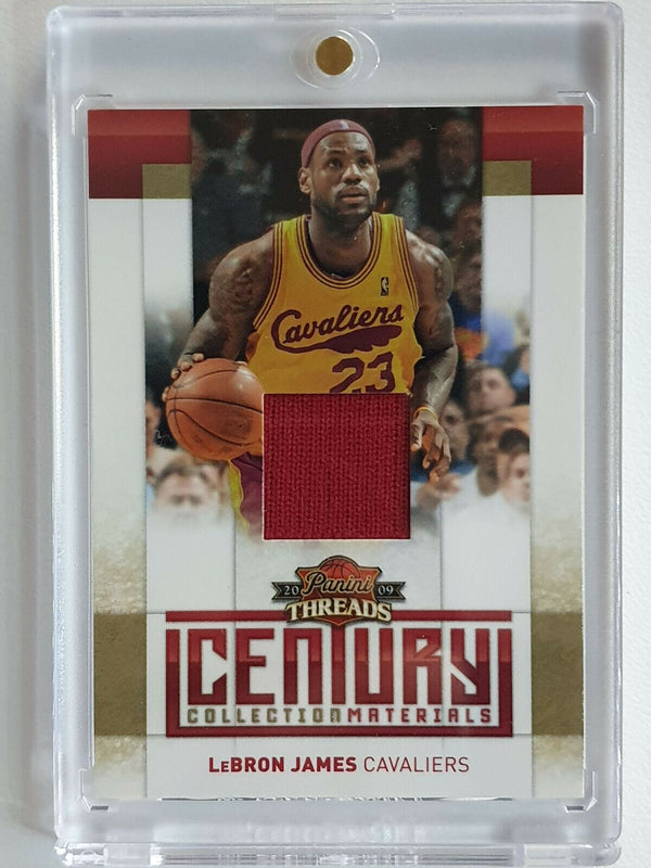 2009 Panini Lebron James #PATCH /100 Threads Game Worn Jersey - Ready to Grade