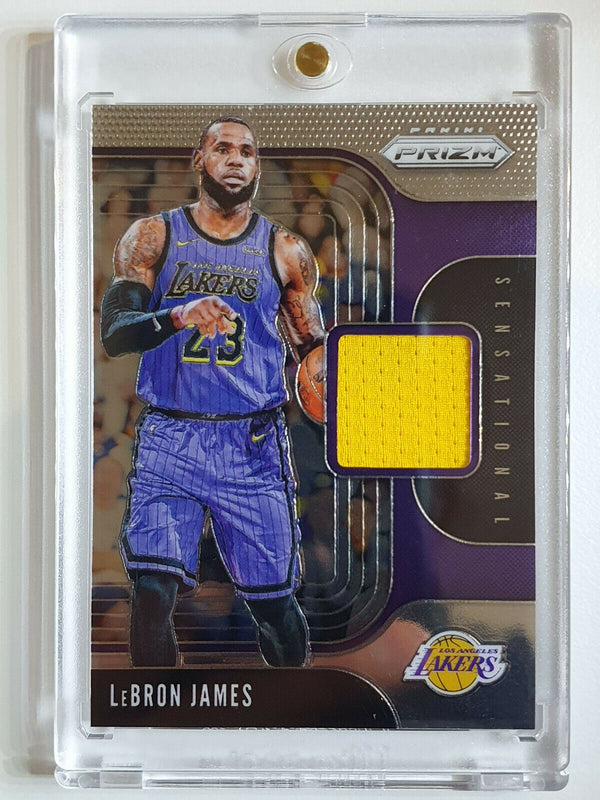 2019 Prizm Lebron James Patch #SS-LBJ Game Worn Jersey - Ready for Grading