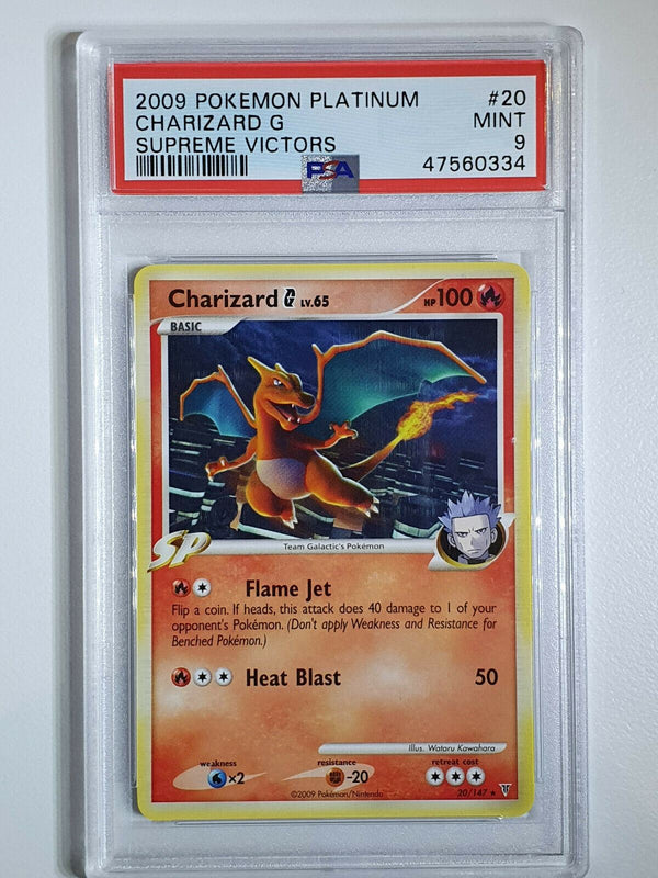 2009 Charizard G LV.65 Platinum 20/147 Supreme Victors - PSA 9