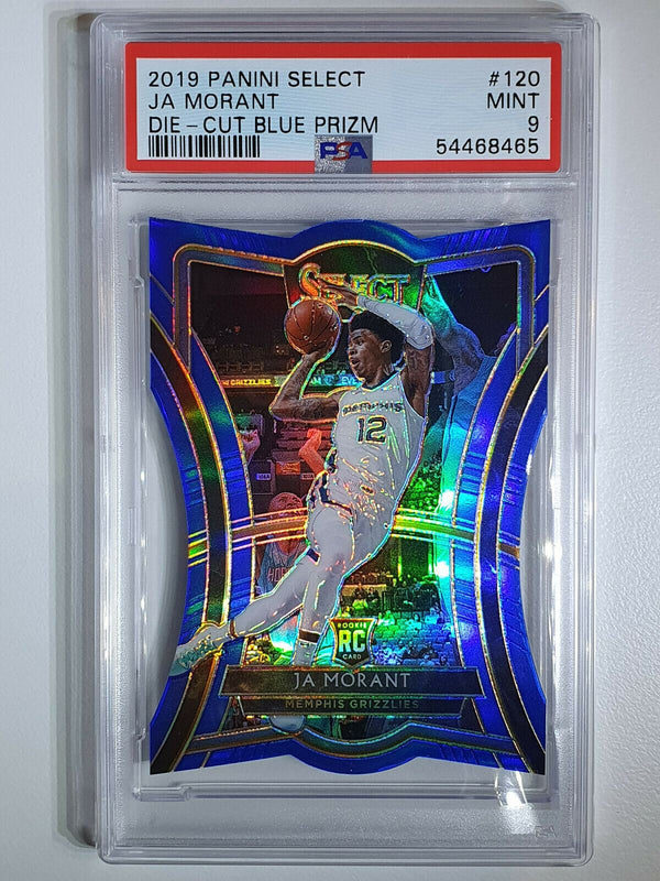 2019 Select Ja Morant Rookie #120 BLUE Prizm /249 Die-Cut - PSA 9