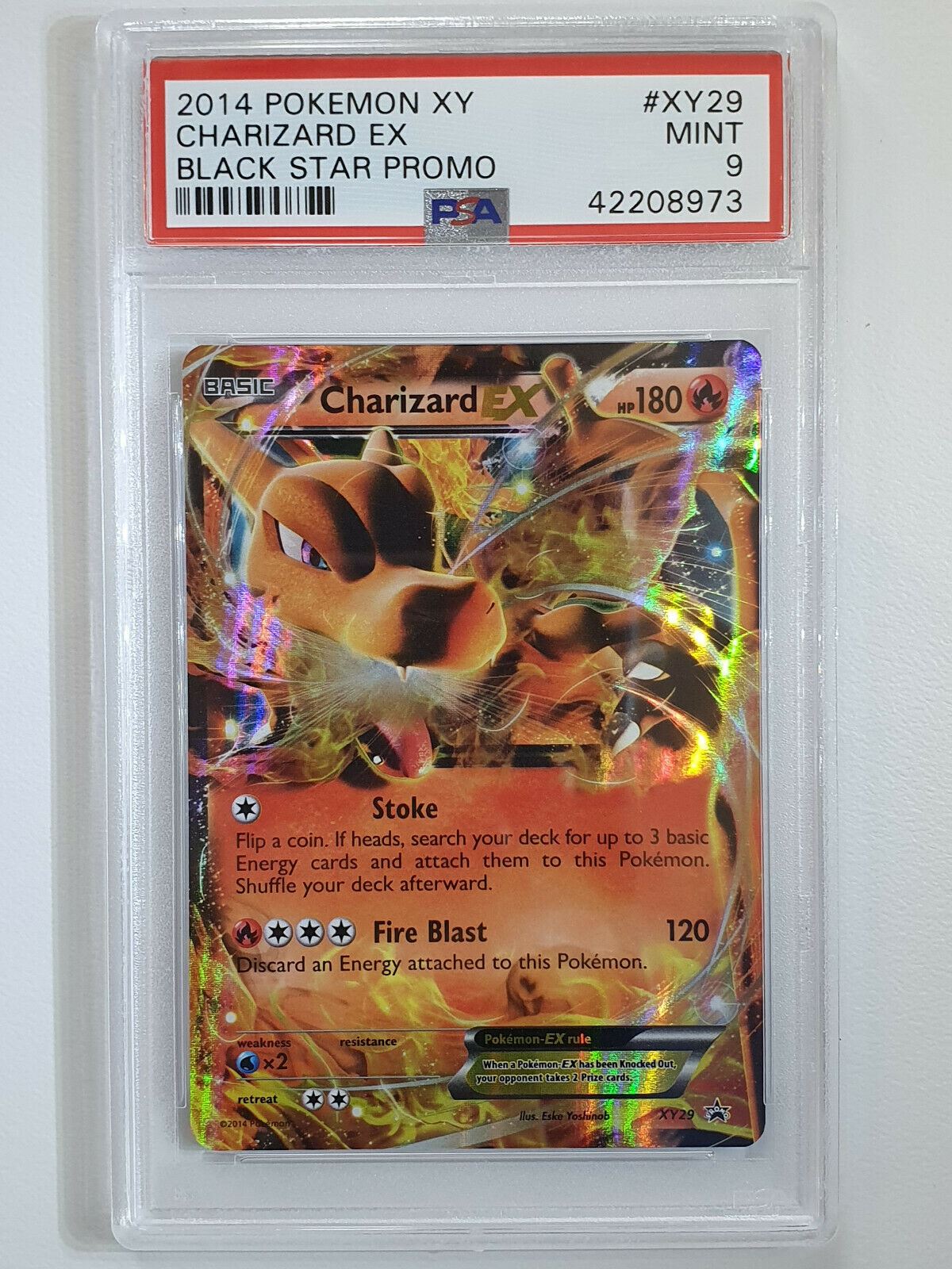 charizard pokemon card 2014 I have a mega ex from don't know lots about buying or selling cards but I've seen the same on eBay for 2,000 what should I do and is Colorless Rules Mega Evolution rule FA/CHARIZARD EX | 2014 POKEMON