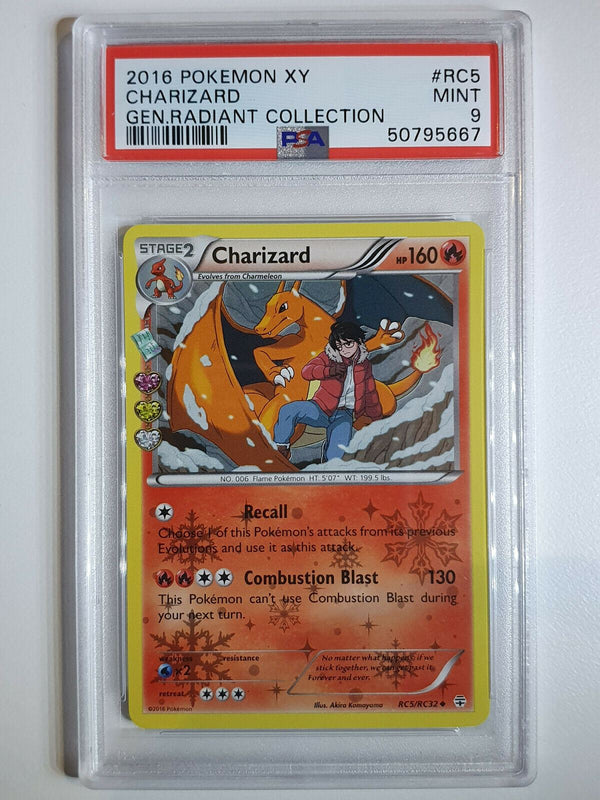 2016 Pokemon Charizard RC5/RC32 Generations Radiant Collection - PSA 9