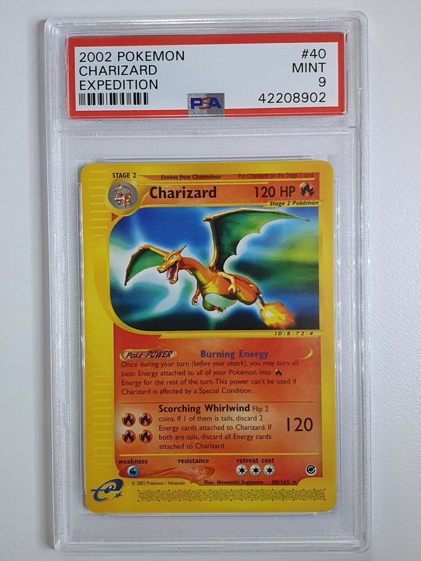 2002 Pokemon Charizard 40/165 Expedition - PSA 9