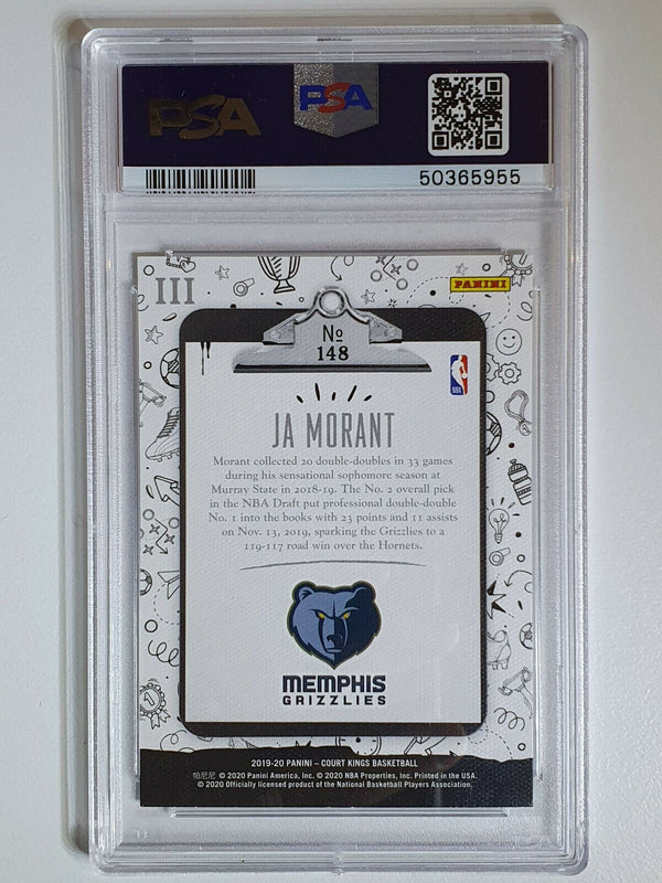 2019 Court Kings Ja Morant Rookie #148 Level III (3) - PSA 9