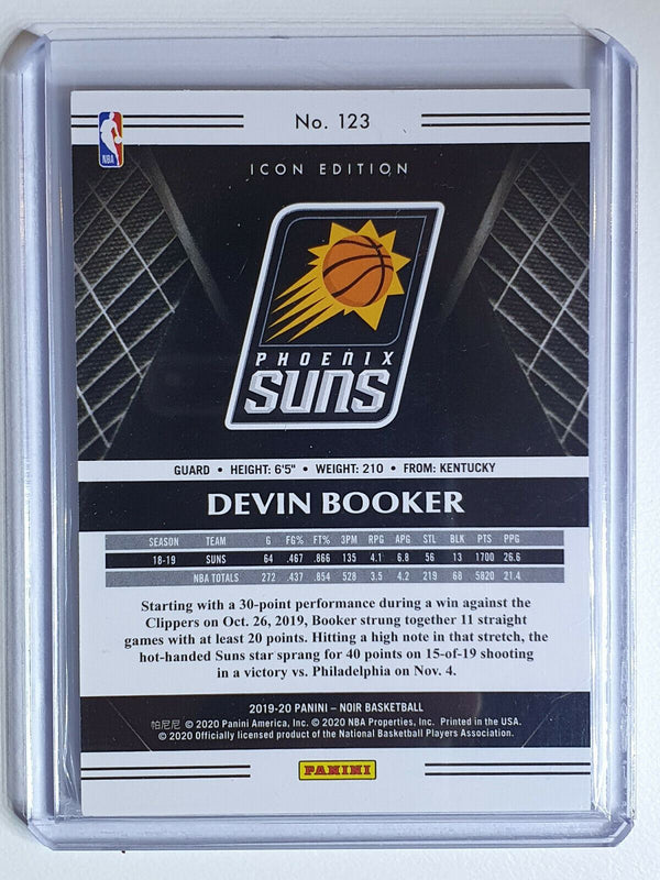 2019 Panini Noir Devin Booker #123 ICON Edition /99 - Ready to Grade