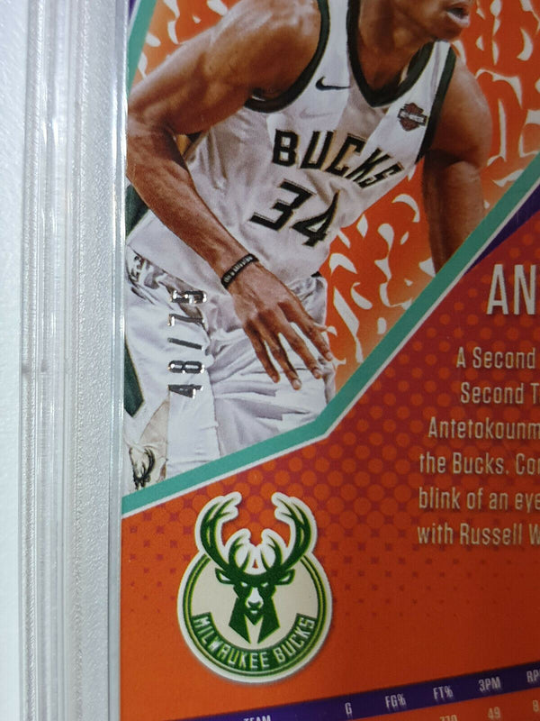 2017 Revolution Giannis Antetokounmpo #76 SUNBURST /75 - PSA 9 (POP 2)