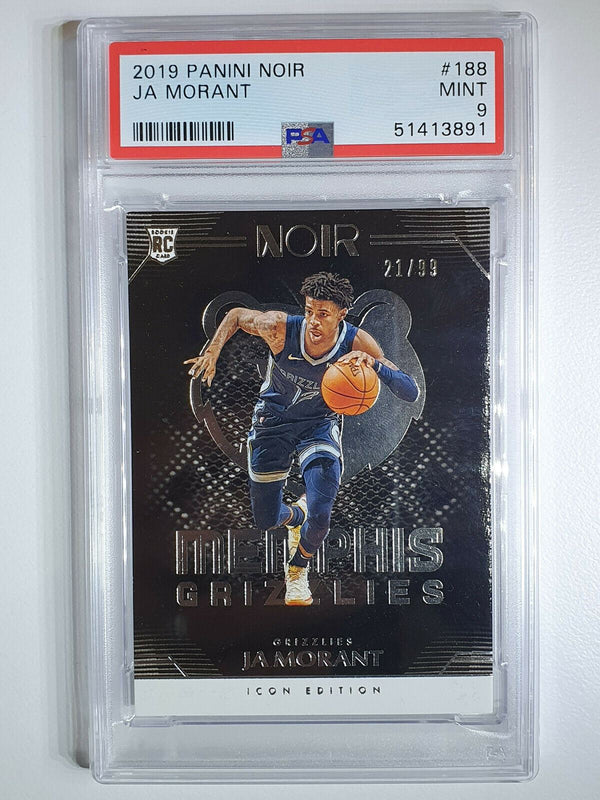 2019 Panini Noir Ja Morant Rookie #188 ICON Edition /99 - PSA 9 (POP 4)