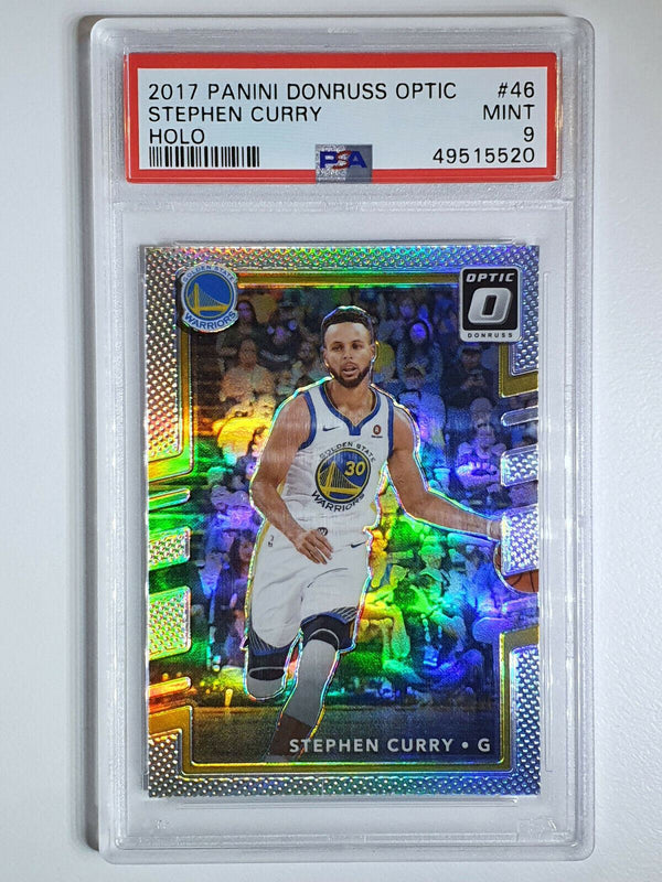 2017 Donruss Optic Stephen Curry #46 Silver Holo - PSA 9