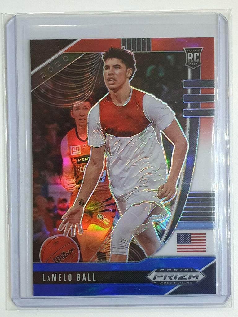 LaMelo Ball Red White newest Blue Prizm Rookie