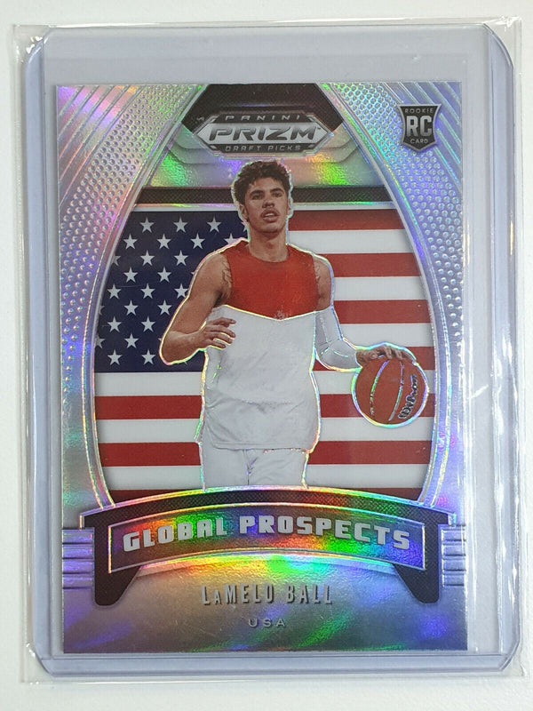 2020 Prizm Lamelo Ball Rookie #98 SILVER Global Prospects - Ready for Grading