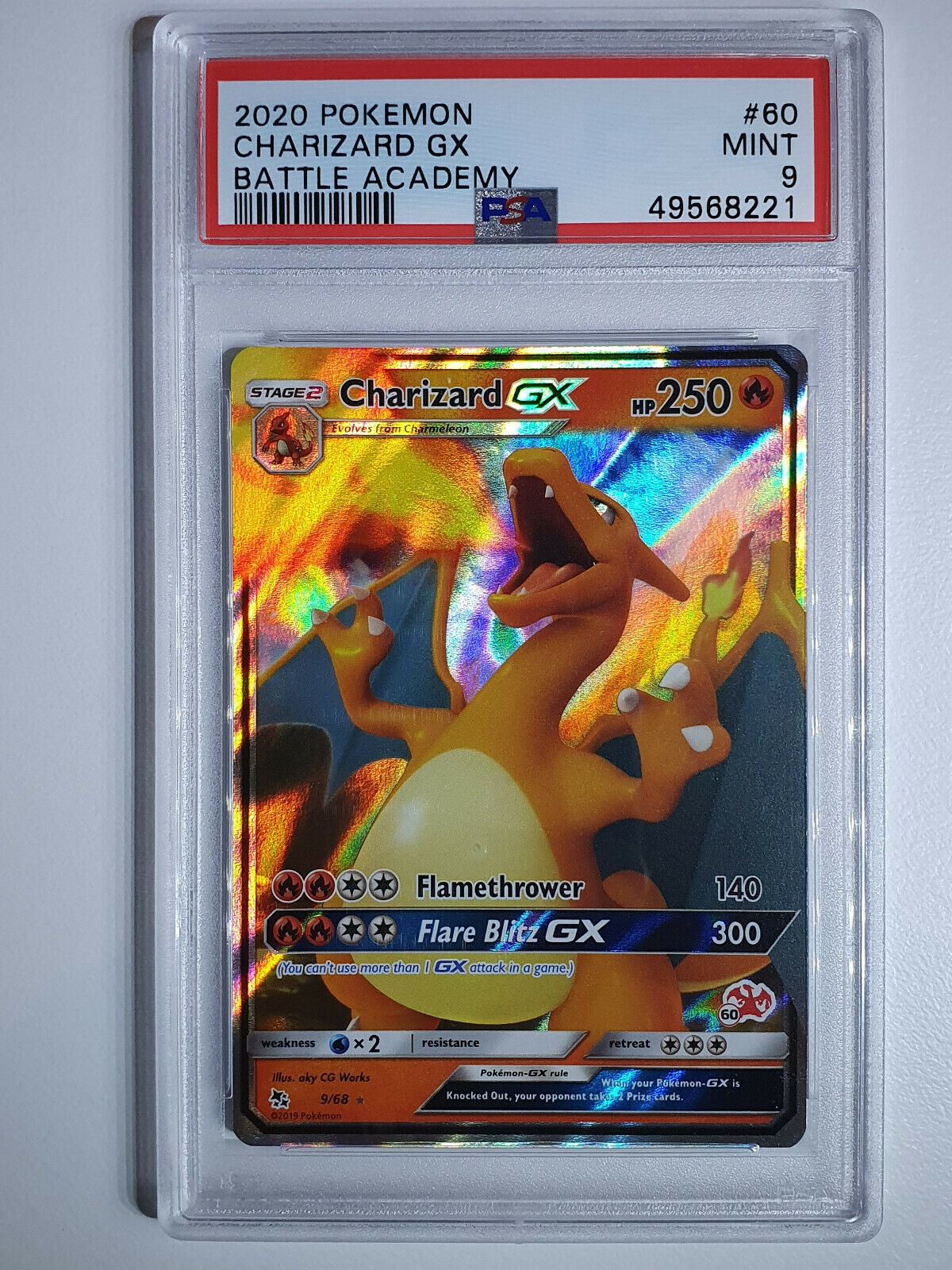 Pokemon Charizard orders GX 9/68 #60 Charizard Stamped