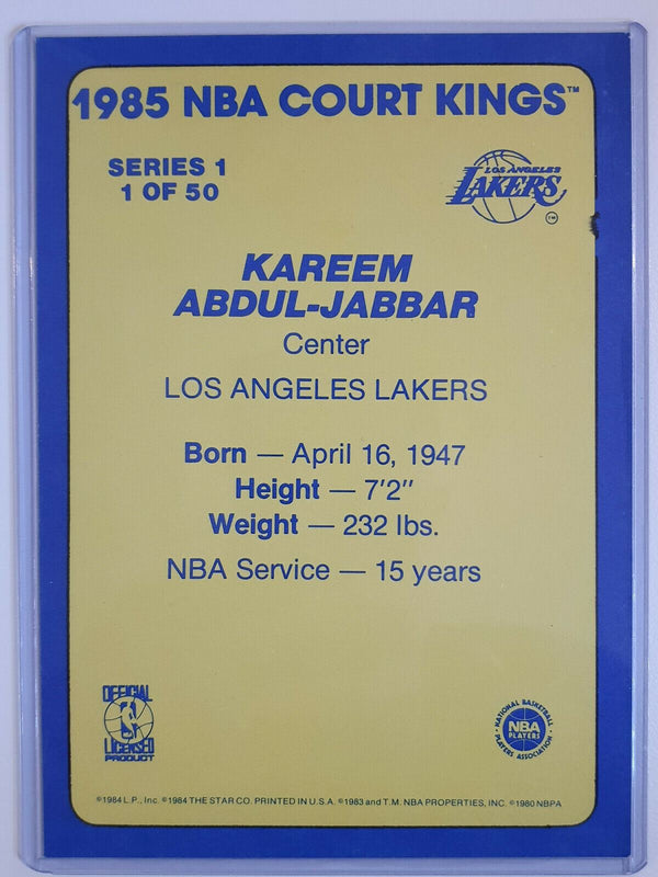 1984-85 Star Kareem Abdul Jabbar #1 Court Kings Jumbo - Ready to Grade