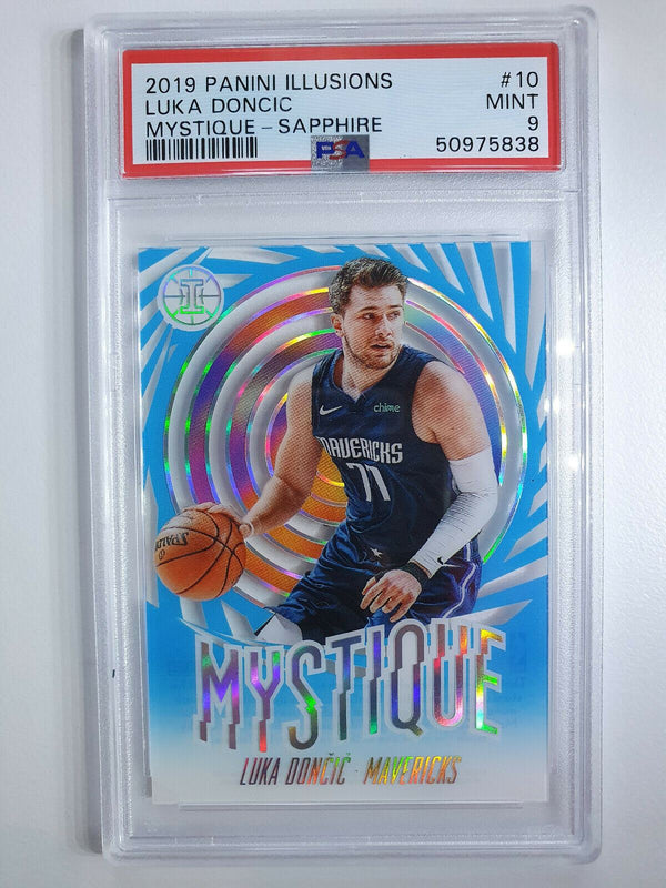 2019-20 Panini Illusions Luka Doncic #10 Mystique SAPPHIRE - PSA 9 (POP 21)