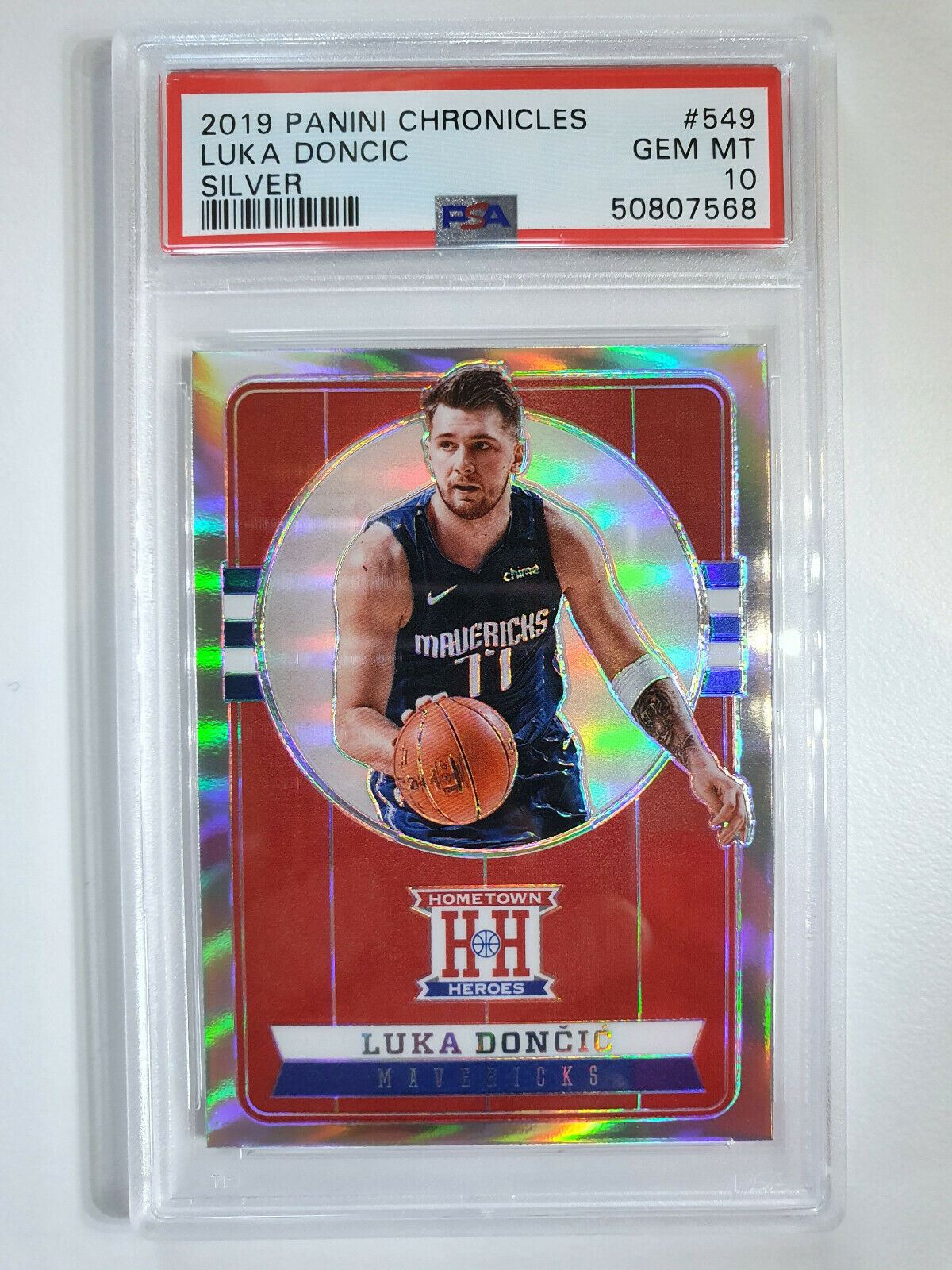 2019 Chronicles Luka Doncic #549 Hometown Heroes SILVER Prizm