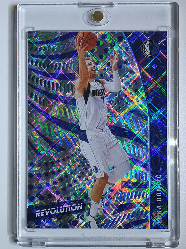 2020 Panini Revolution Luka Doncic #37 COSMIC Prizm /100 - Ready to Grade