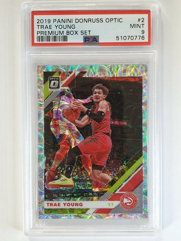 2019 Donruss Optic Trae Young #2 Premium Box Set Prizm /249 - PSA 9