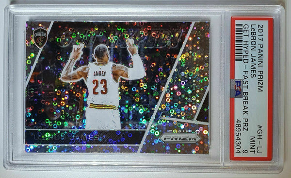 2017 Panini Prizm Lebron James #GH-LJ Get Hyped FAST BREAK - PSA 9