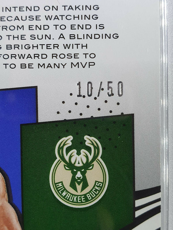 2019 Revolution Giannis Antetokounmpo #3 Supernova CUBIC /50 - PSA 9 (POP 3)