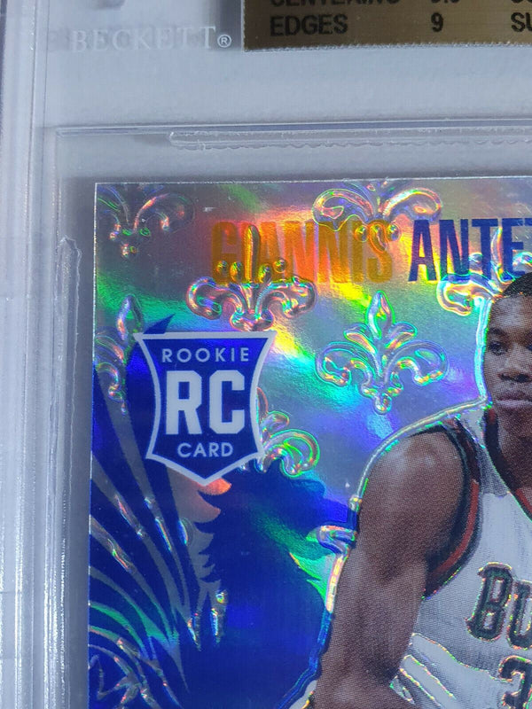 2013 Crusade Giannis Antetokounmpo Rookie #61 BLUE Prizm - BGS 9.5 (LOW POP)