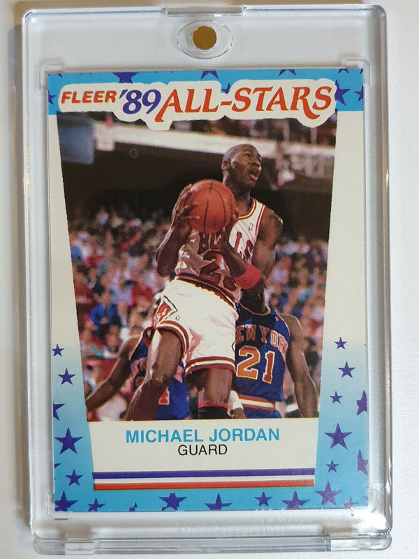 Fleer Michael Jordan ALL STARS Lot of 2 1989 (#3 ) & 1990 (#5) - Gems