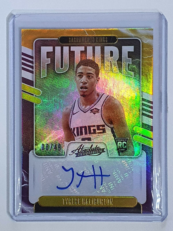 2020-21 Panini Absolute Tyrese Haliburton Rookie Auto /49 - Ready for Grading