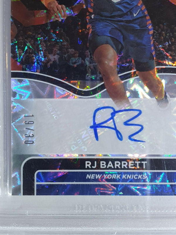 2020-21 Panini Player of the Day RJ Barrett Auto /30 - BGS Graded Autograph