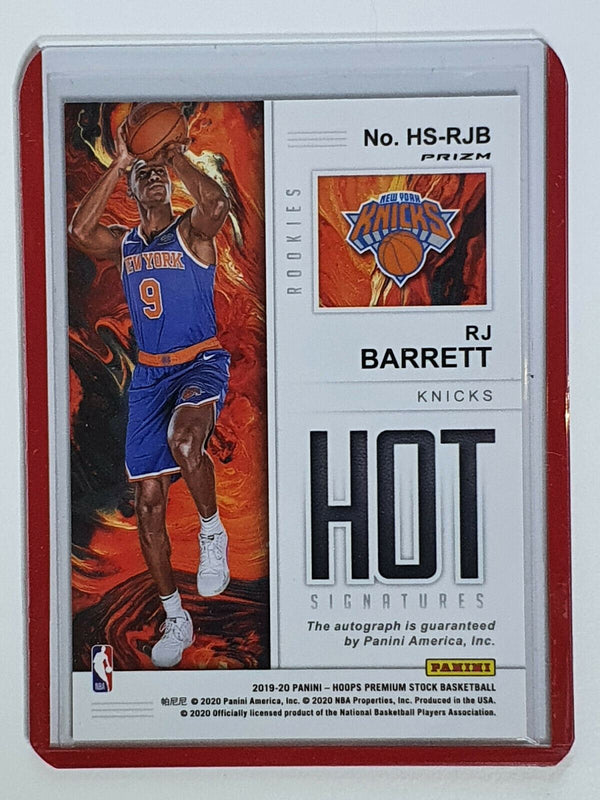 2019-20 Premium Stock RJ Barrett Hot Rookies Auto FLASH Prizm - Ready to Grade