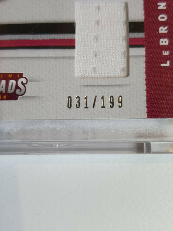 2015 Threads Lebron James Game Worn Jersey /199 TRIPLE PATCH - Ready to Grade