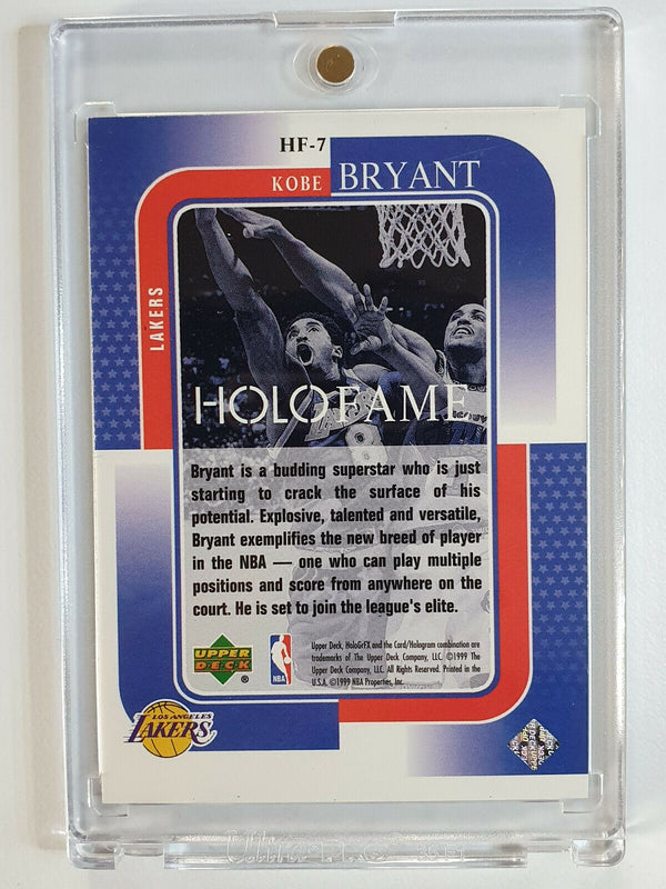 1999 Upper Deck Kobe Bryant #HF-7 HOLO GrFX HOLOFAME - Ready to Grade