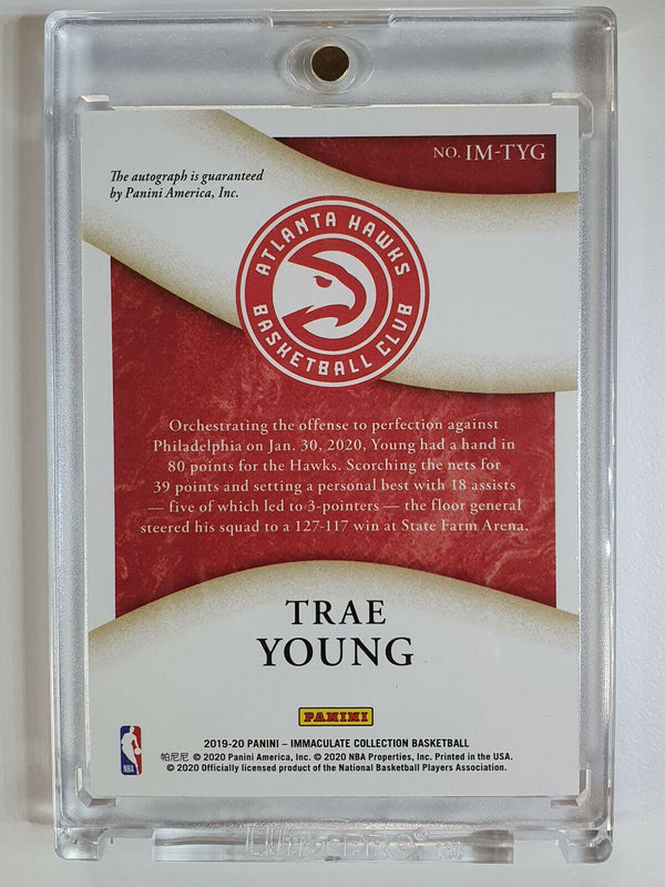 2019 Immaculate Trae Young AUTO (On Card) Gold Moments SSP /49 - True Gem