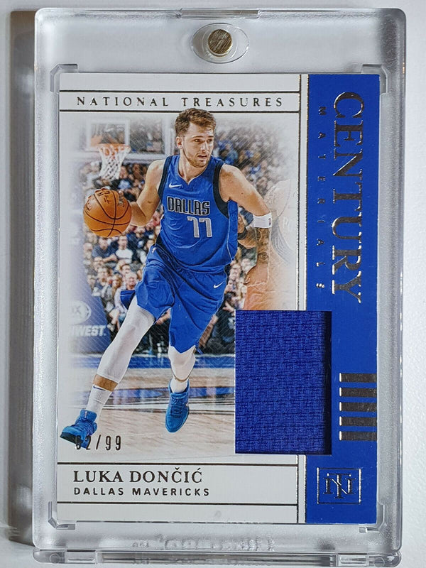 2019 National Treasures Luka Doncic #PATCH /99 Game Worn Jersey Ready to Grade