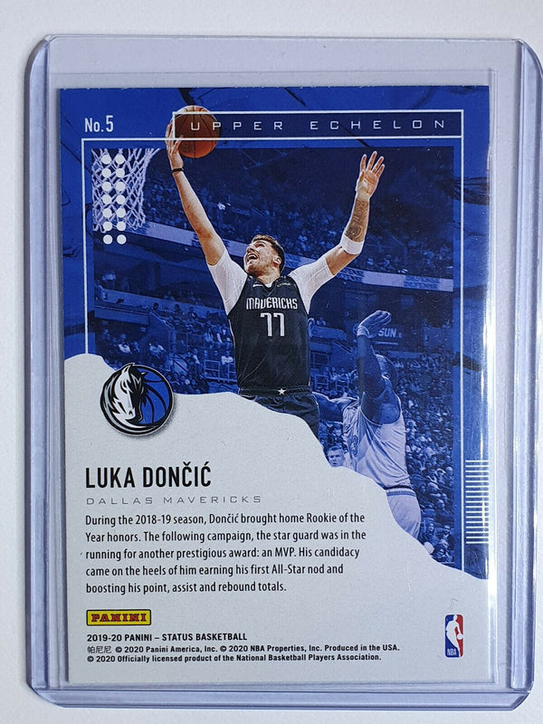 2019-20 Status Luka Doncic #5 Upper Echelon RED SP - Ready for Grading