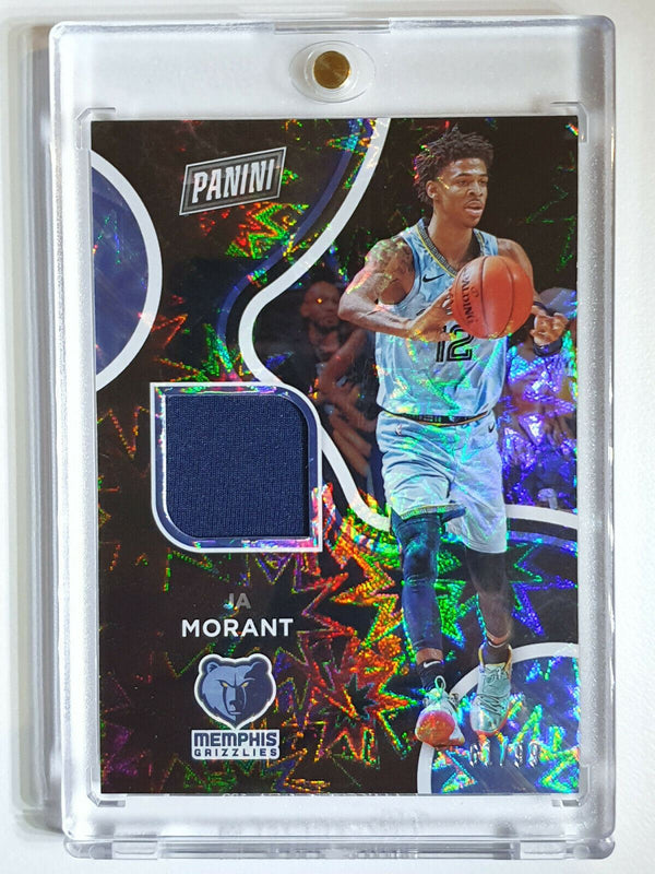 2020 Panini Ja Morant #PATCH EXPLOSION /99 Holo Worn Jersey - Ready for Grading