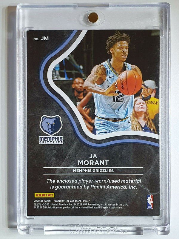 2020 Panini Ja Morant #PATCH EXPLOSION /99 Holo Worn Jersey - Ready for Grading