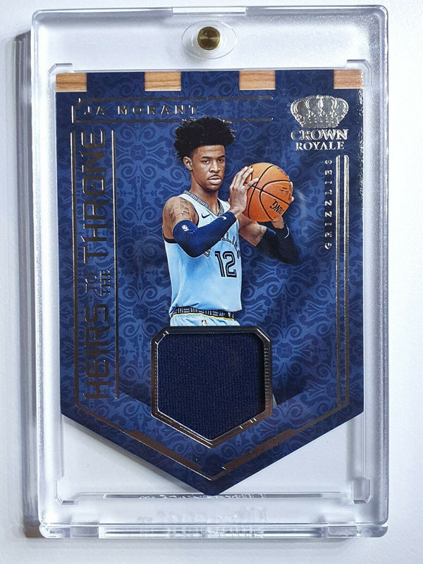 2019 Crown Royale Ja Morant Rookie Patch (Player Worn Jersey) - Ready to Grade