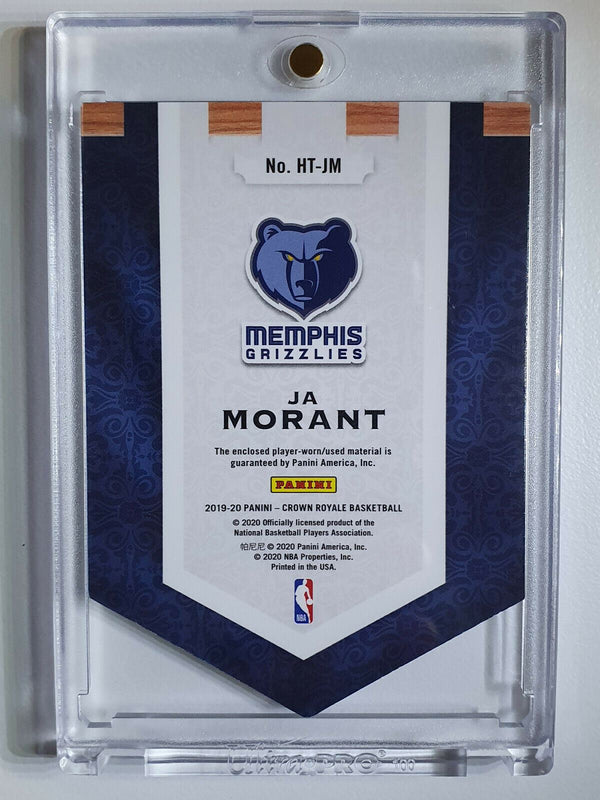 2019 Crown Royale Ja Morant Rookie Patch (Player Worn Jersey) - Ready to Grade