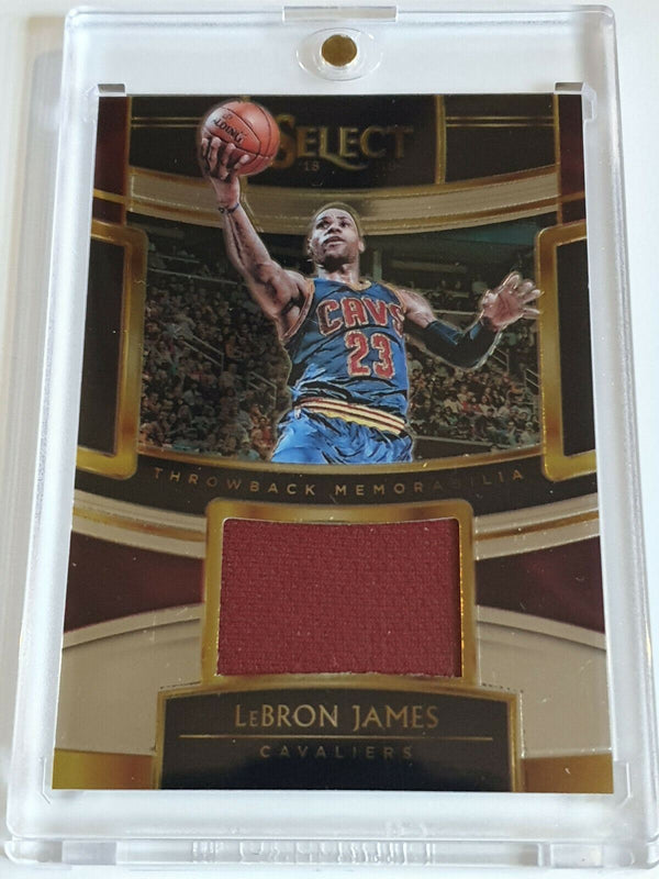 2018 Panini Select Lebron James #PATCH Game Worn Jersey - Ready to Grade