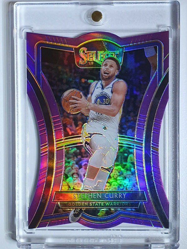 2019 Select Stephen Curry #119 PURPLE PRIZM /99 Die-Cut - Ready to Grade