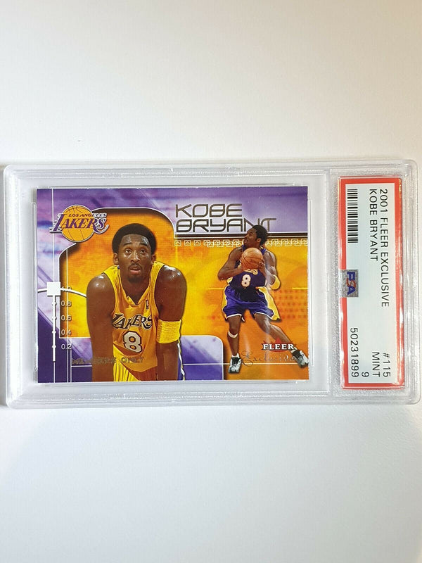 2001 Fleer Exclusive Kobe Bryant #115 MEMBERS ONLY Stamped - PSA 9 (POP 3)