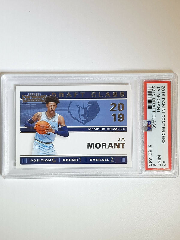 2019 Panini Contenders Ja Morant Rookie #2 Draft Class - PSA 9