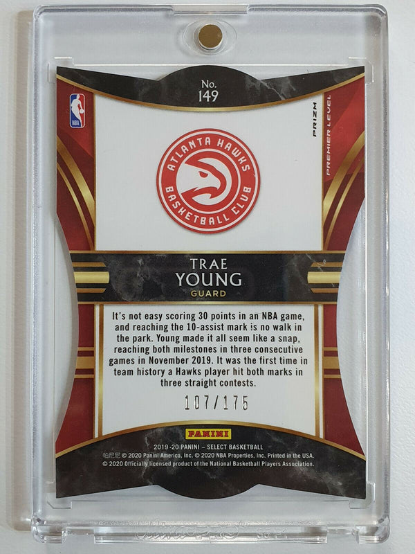 2019 Select Trae Young #149 Premier MAROON RED Prizm /175 - Ready to Grade