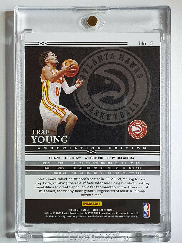 2020 Panini Noir Trae Young #5 Association Edition /99 - Ready to Grade