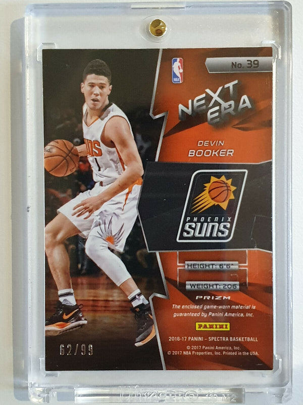 2016 Spectra Devin Booker #PATCH NEON BLUE /99 Holo - Ready to Grade