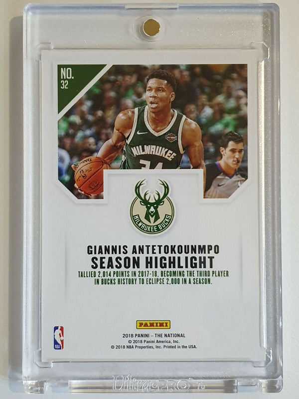 2018 Panini Giannis Antetokounmpo #32 INFINITE LAZER HOLO /49 - Ready to Grade