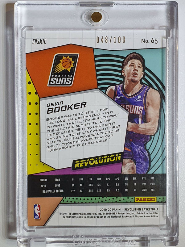 2019 Revolution Devin Booker #65 COSMIC Prizm /100 - Ready to Grade