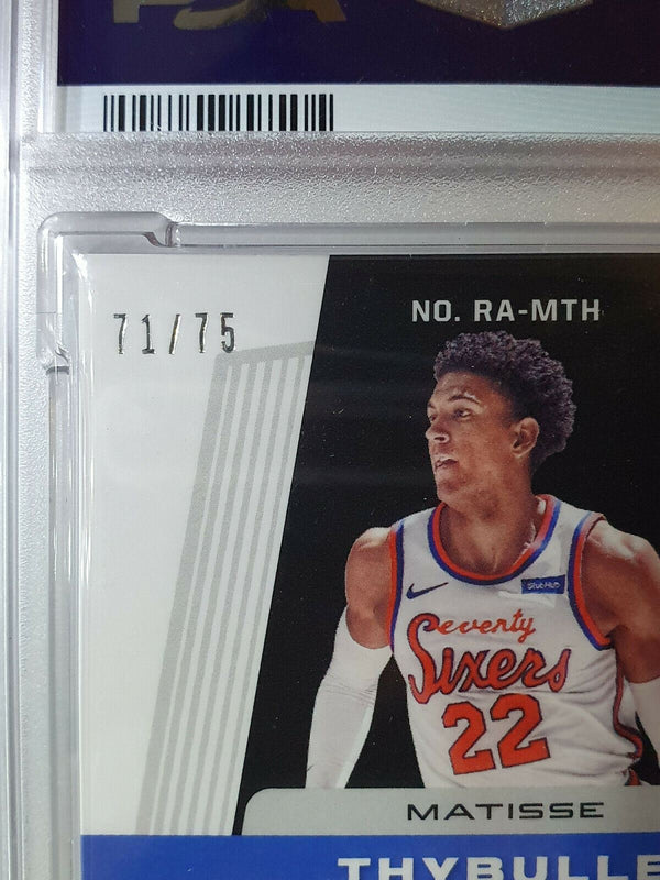 2019 Obsidian Matisse Thybulle Rookie Auto /75 PURPLE ETCH - PSA 9 (POP 2)