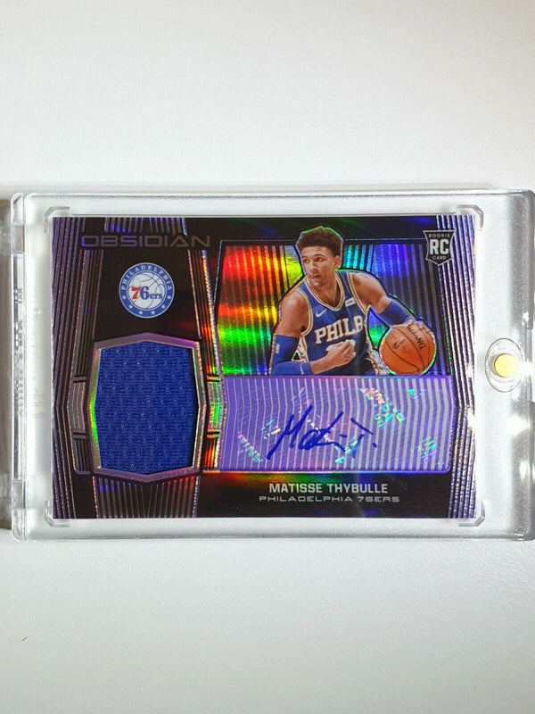 2019 Obsidian Matisse Thybulle Rookie Patch Auto (RPA) /75 PURPLE ETCH - Perfect