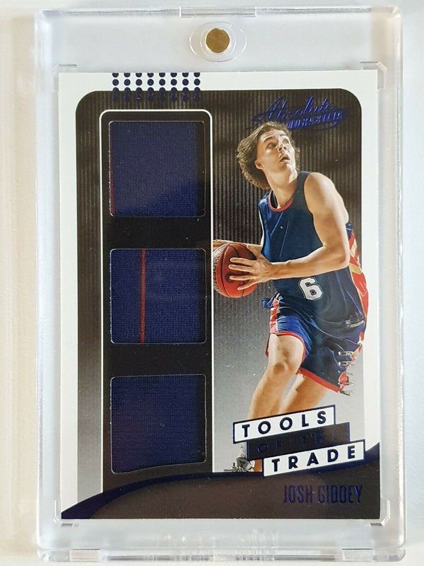 2021 Panini Absolute Josh Giddey Rookie Jersey /99 BLUE TRIPLE PATCH - Gem