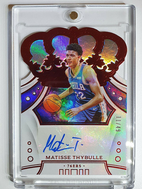 2019 Crown Royale Matisse Thybulle Rookie Auto RUBY HOLO /49 - Ready to Grade